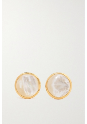 Pippa Small - 18-karat Gold Shell Earrings - One size