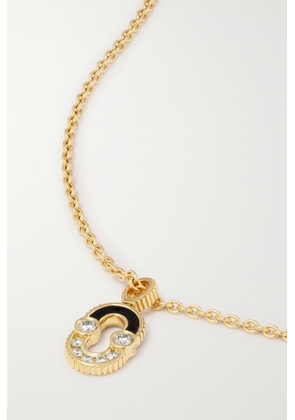 Viltier - Magnetic 18-karat Gold, Onyx And Diamond Necklace - One size
