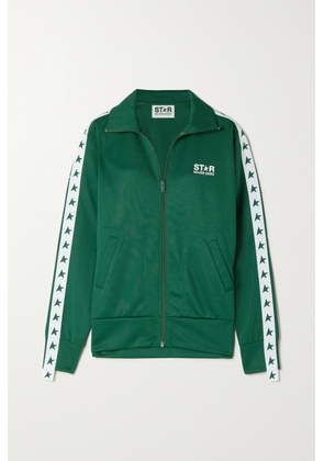 Golden Goose - Webbing-trimmed Piqué Track Jacket - Green - x small,small,medium,large,x large