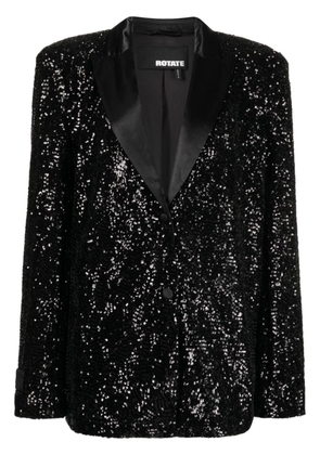ROTATE sequinned single-breasted blazer - Black