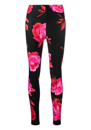 THE ANDAMANE Holly 80's floral leggings - Black