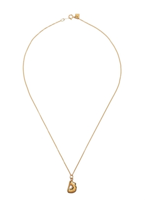 BAR JEWELLERY Letter D pendant necklace - Gold