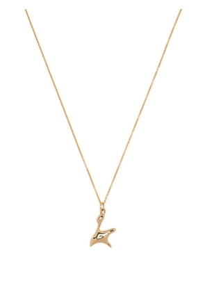 BAR JEWELLERY K-charm alphabet necklace - Gold