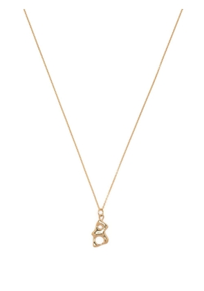 BAR JEWELLERY B-charm alphabet necklace - Gold