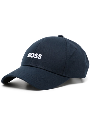 BOSS embroidered-logo cotton cap - Blue