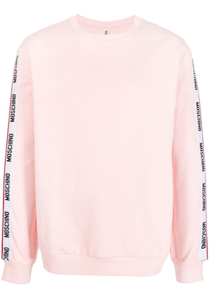 Moschino logo crew-neck sweatshirt - Pink