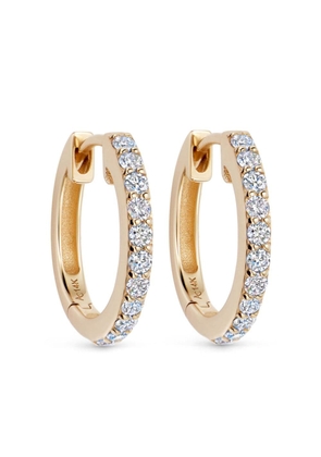 Astley Clarke 14kt recycled yellow-gold medium Halo diamond hoop earrings