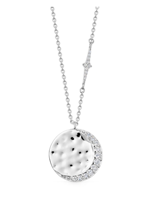 Astley Clarke Large Luna Crescent Pendant sapphire necklace - Silver