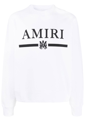 AMIRI logo-print cotton sweatshirt - White