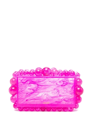 Cult Gaia Eos ball-appliqué clutch bag - Pink