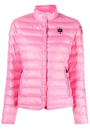 Blauer high-neck quilted padded jacket - Pink