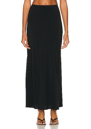Matteau Bias Elastic Skirt in Black - Black. Size 2 (also in 1, 3).
