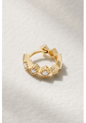 Jacquie Aiche - 14-karat Gold Diamond Single Hoop Earring - One size