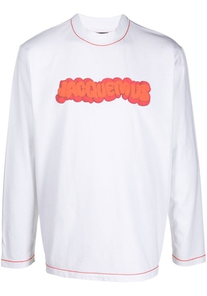 Jacquemus logo-print long-sleeve T-Shirt - White
