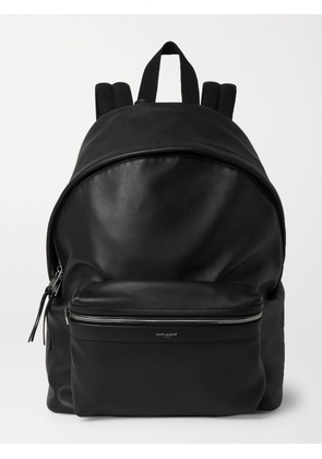 SAINT LAURENT - City Leather Backpack - Men - Black