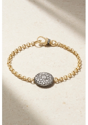 Lucy Delius - Pocket Watch Rhodium-plated 14-karat Recycled Gold Diamond Bracelet - One size