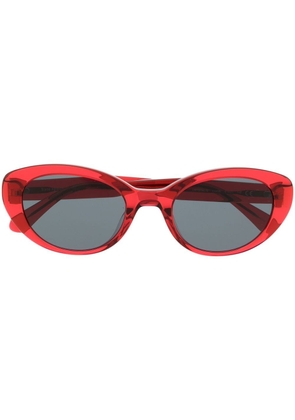 Kate Spade Crystal oval-frame sunglasses - Red