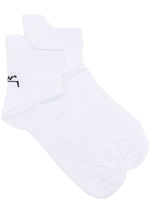 A-COLD-WALL* logo intarsia socks - White