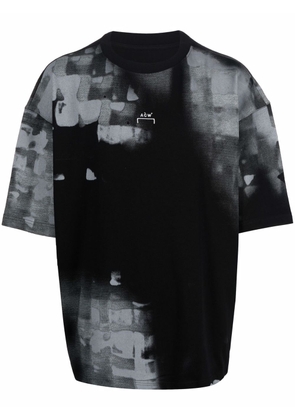 A-COLD-WALL* abstract-pattern logo-print T-shirt - Black