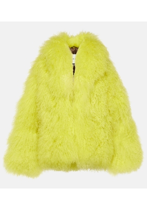 The Attico Faux fur cropped coat