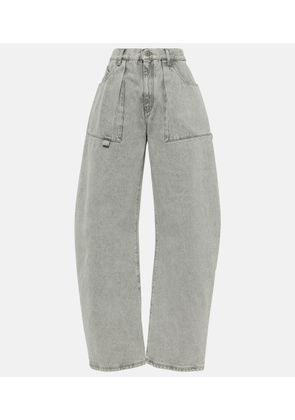 The Attico Effie mid-rise barrel-leg jeans