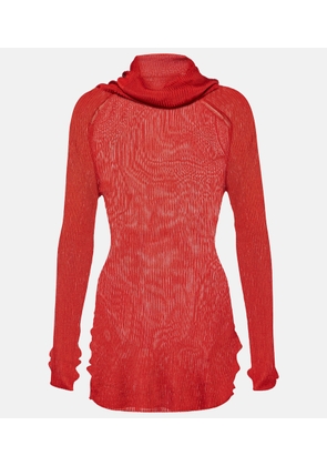 Victoria Beckham Ribbed-knit turtleneck top