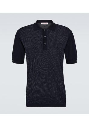 Orlebar Brown Maranon waffle-knit cotton polo shirt