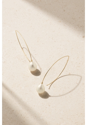 Mizuki - Medium 14-karat Gold Pearl Earrings - One size