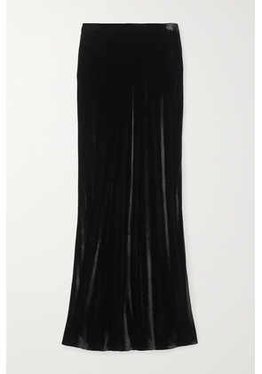 L'AGENCE - Zeta Velvet Maxi Skirt - Black - x small,small,medium,large,x large