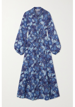 Faithfull The Brand - + Net Sustain Los Cinco Floral-print Linen Maxi Dress - Blue - x small,small,medium,large,x large,xx large