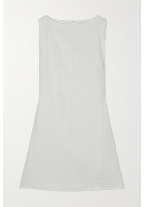 Faithfull The Brand - + Net Sustain Lui Linen Mini Dress - White - x small,small,medium,large,x large,xx large