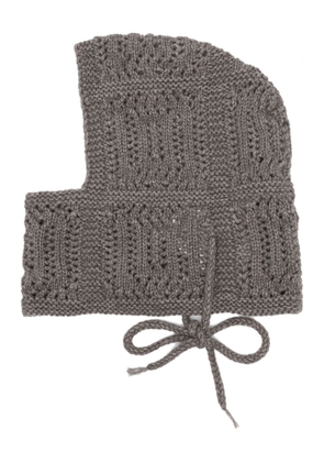 Lemaire chunky-knit balaclava - Grey