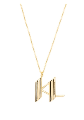 Karl Lagerfeld K/Monogram letter necklace - Gold
