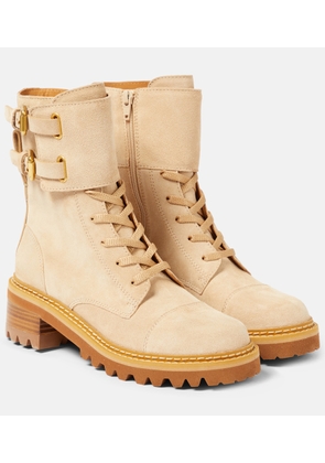 See By Chloé Mallory suede lace-up boots