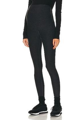 YEAR OF OURS Maternity Legging in Heather Black - Black. Size L (also in M, S, XS).