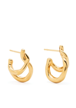 Missoma Molten twisted mini-hoop earrings - Gold