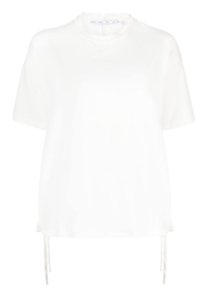 Proenza Schouler White Label side-tie ruched jersey T-shirt