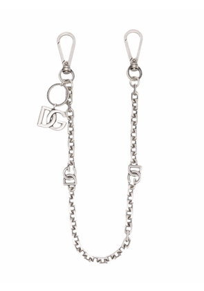 Dolce & Gabbana DG logo charm clip-on chain - Silver
