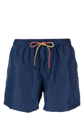 Nos Beachwear elasticated-drawstring swim shorts - Blue