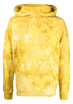 Alchemist tie dye-print cotton hoodie - Yellow