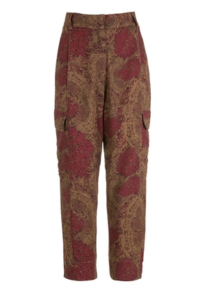 Osklen Populus printed trousers - Red