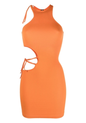 ANDREĀDAMO fitted ribbed-knit dress - Orange