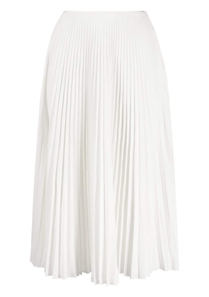 Prada Pre-Owned high-waisted pleated midi skirt - White