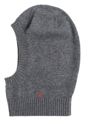 Chinti & Parker logo-embroidered wool blend balaclava - Grey