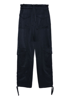 GANNI cargo-pocket straight trousers - Blue