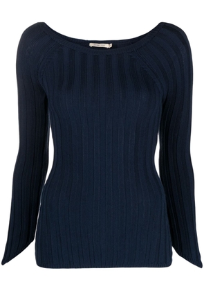 Paloma Wool Canal ribbed-knit top - Blue