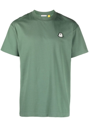Moncler x Palm Angels logo-patch T-shirt - Green