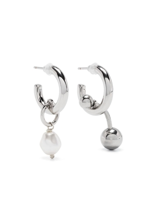 Justine Clenquet Blair polished-finish earrings - Silver