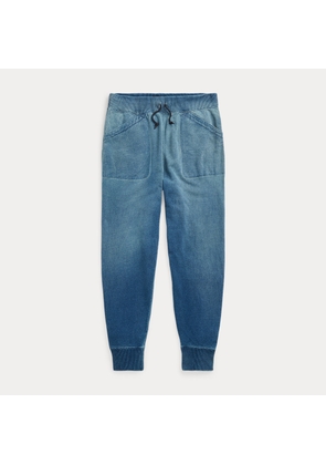 Indigo French Terry Tracksuit Bottoms