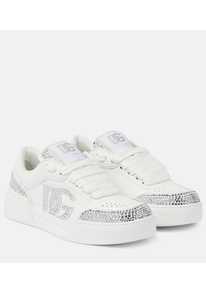Dolce&Gabbana New Roma embellished leather sneakers